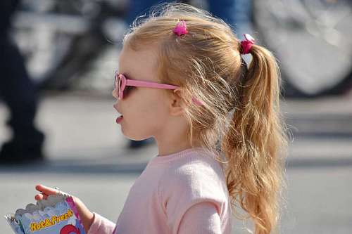 popcorn blonde hair popcorn pretty child hairstyle fun summer enjoyment childhood  children