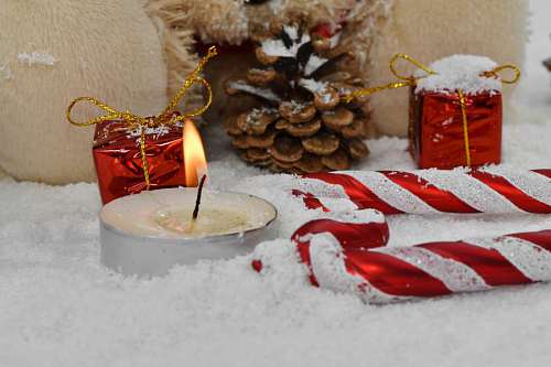 candle catholic decoration candlelight snow celebration still winter gifts
