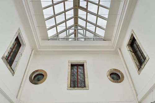 muse ceiling architectural museum wall atrium framework windows perspective indoors building
