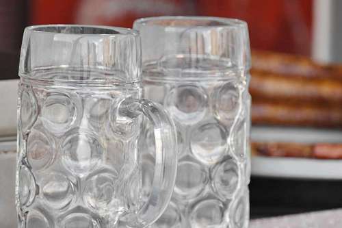 crystal-clear-water glass beer object reflection crystal container empty detailed religion religious cup handmade 