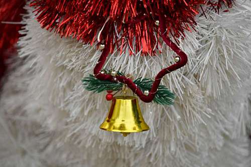 shiny golden glow decoration winter ornament shiner bell shining hanging traditional