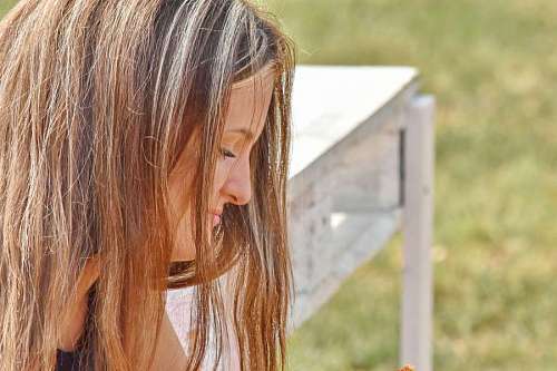 teenager gorgeous pretty teenager nose nature hairstyle lock woman