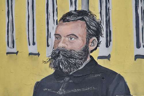 lateral-ventricle graffiti beard portrait side urban street painting 
