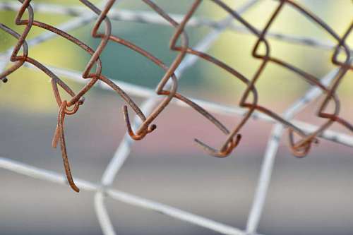 50s iron fence rust network wires outdoors security steel textures 