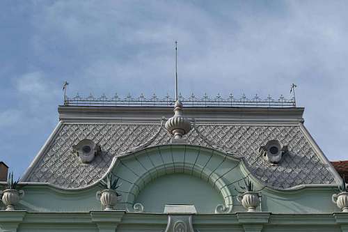 baroque-style museum baroque facade roof architecture sculpture culture traditional building