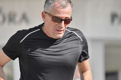 jogging physical exam competition jogging handsome activity person portrait casual