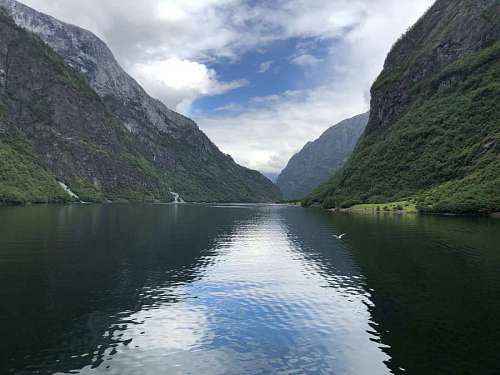 riverbank riverbank mountains panorama reflection wilderness valley mountain river shore water