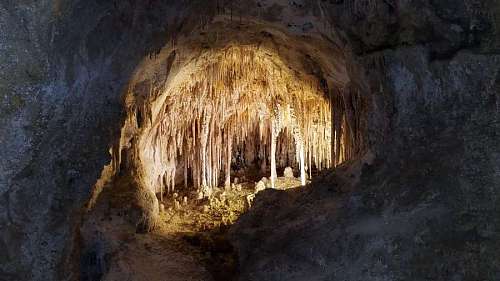 cave underground mine earth cave limestone rock tunnel darkness majestic illumination 