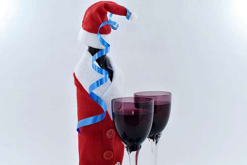 copa de vino santa cinta decoración bebida alcohol beber