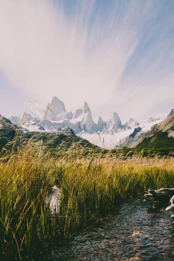 El Chaltén en la Patagonia, Argentina