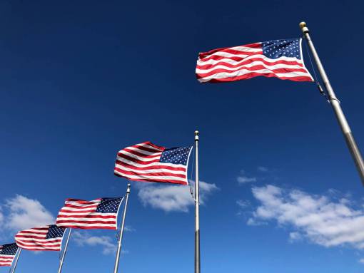 dia Bandera estadounidense en la celebración del Día de la Independencia el 4 de julio
