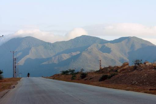 route Landscape in Isla Margarita, Nueva Esparta, Venezuela