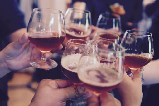 social-issues Group of people toasting