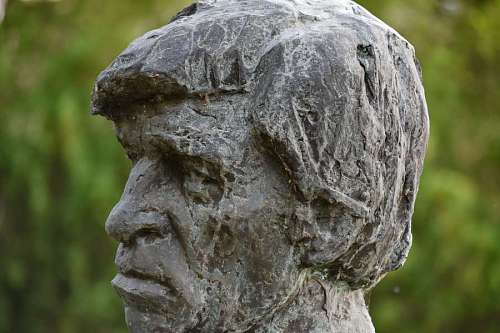 40s bust monument statue sculpture bronze stone outdoors nature