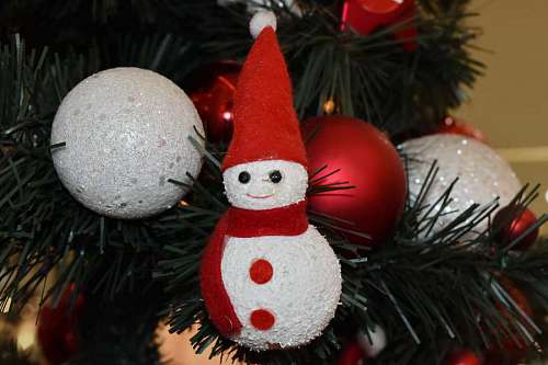 shiny tree decoration interior snowman ornament holiday shining celebration 