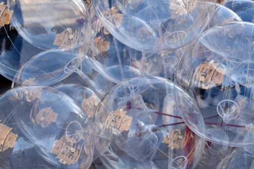 reflejo juguetes de reflexión de plástico con efecto de globo