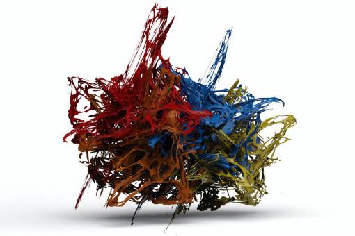 vector diseño colorido abstracto 3d