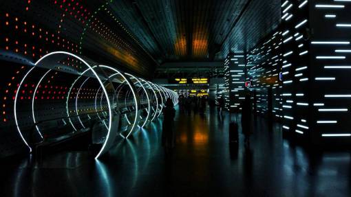oficina Aeropuerto ligero y moderno