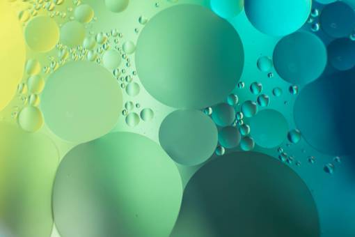 brillante líquido verde;celda;burbuja burbuja gota fondos abstracto azul