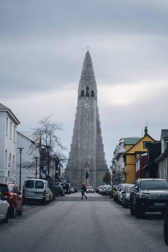 vista aerea Catedral de Reikiavik