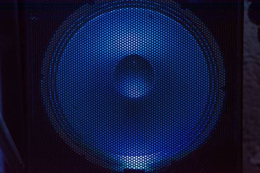 music bluetooth speaker with blue light