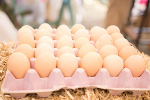 comidas Huevos de campo marrón