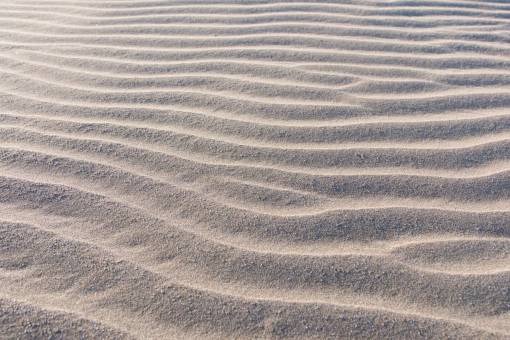 sand Close up Shot Of little Waves in the Sand created by wind