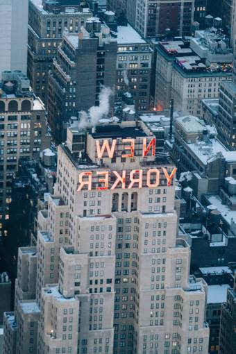 New Yorker building in New York City, US