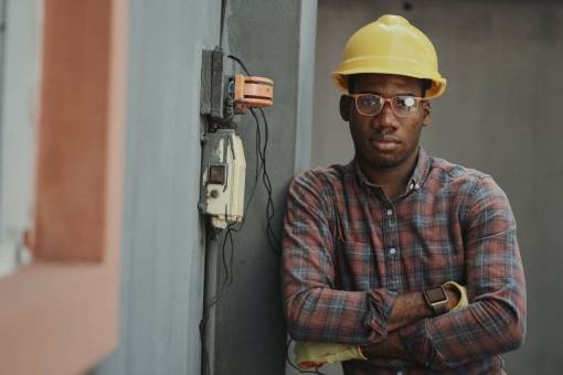 hard adult men construction worker working engineer occupation one person