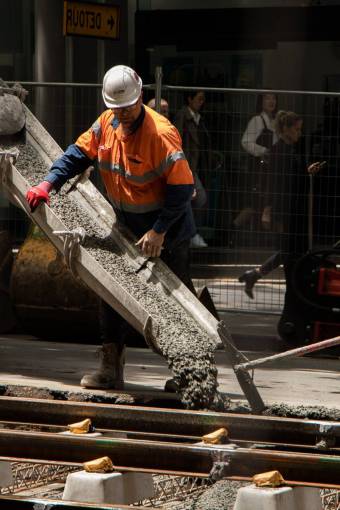 hard industry construction industry factory occupation men construction worker working