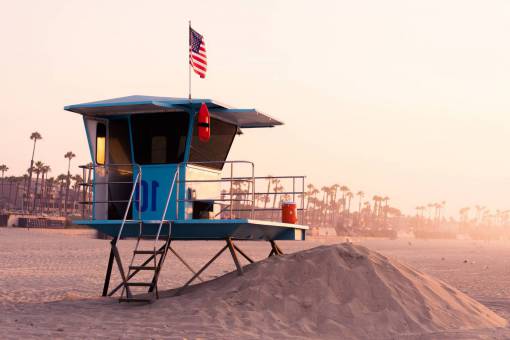 landscape Beach hut atb Huntington Beach, United States