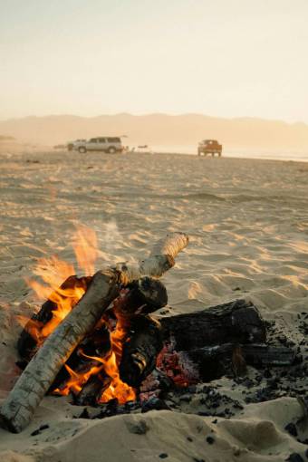 sunset Bonfire on the beach