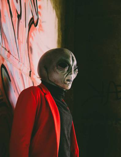 personas retrato de un extraterrestre
