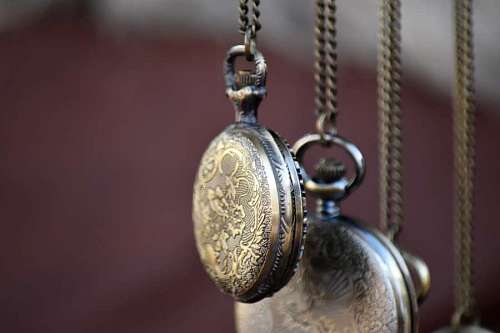 shiny clock chain analog brass pocket antique shining bronze retro luxury 