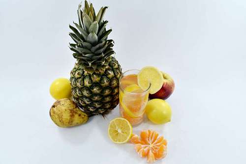 50s fruit pineapple cocktail lemonade citrus juice breakfast produce tropical fresh 