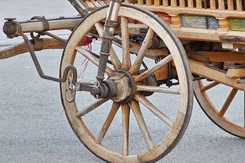 40s iron cast handmade craft wooden antique carriage mechanism wheel retro