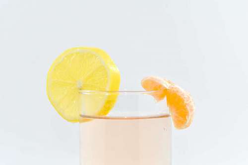 lemonade lemonade drinking water straw beverage lemon fresh slices juice cold fruit orange kb