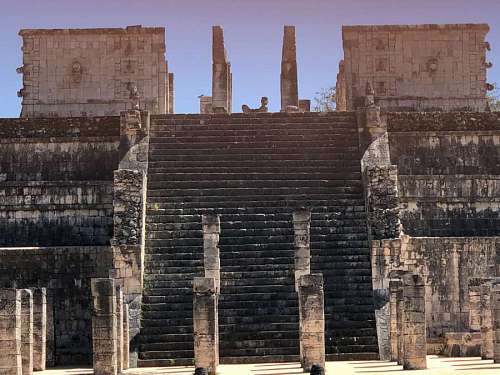 pyramid stairs ancient stone castle archeology sunshine heritage archaeology architecture 