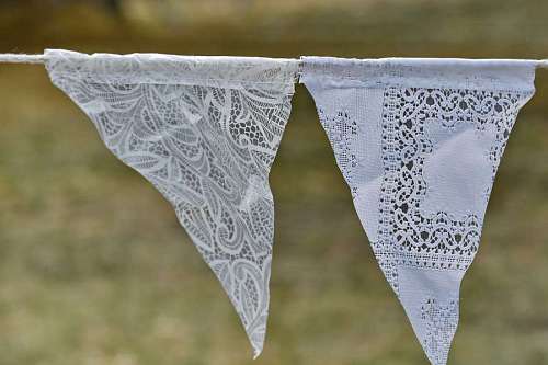 Cuerda decorativa hecha en casa triángulo pañuelo colgante romántico al aire libre elegante