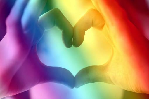 bandera Banderas del orgullo gay en apoyo de la comunidad LGBTQ