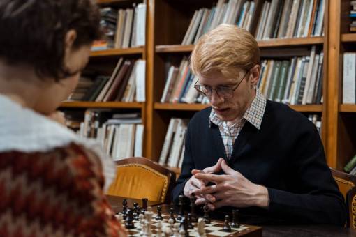 competition man playing chess