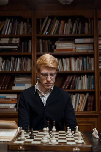 competition man playing chess