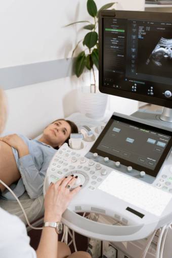 medicine Pregnant woman during an ultrasound
