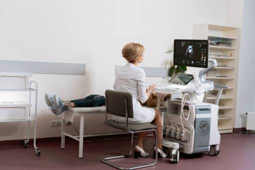 medicine Pregnant woman during an ultrasound