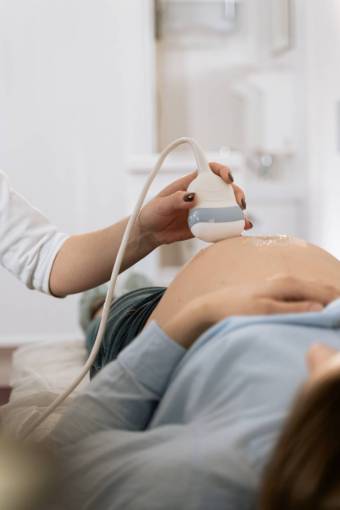 medicine Pregnant woman during an ultrasound
