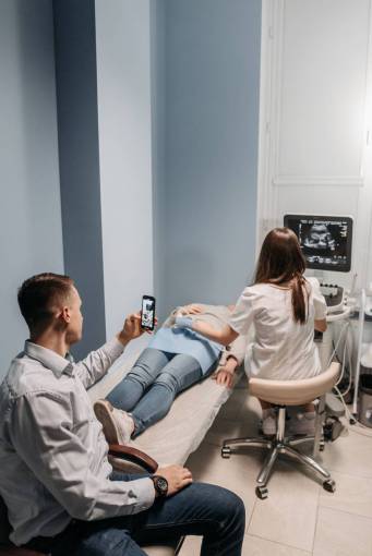 medicine Pregnant woman during an ultrasound