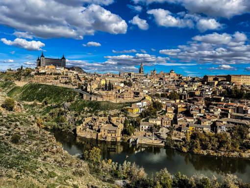 cat Cityscape of Toledo Spain