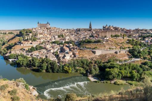 cat Cityscape of Toledo Spain
