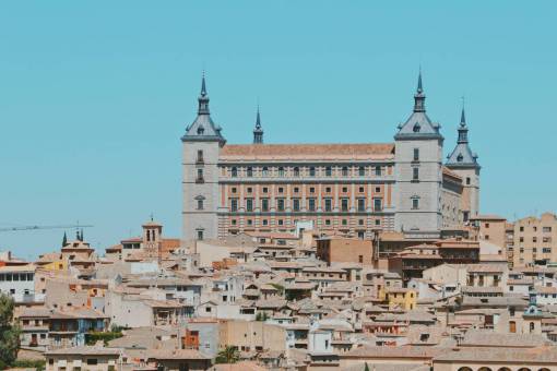 cat Cityscape of Toledo Spain