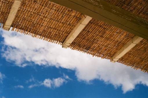 roof blue  clouds  sky  white  roof  ceiling  architecture